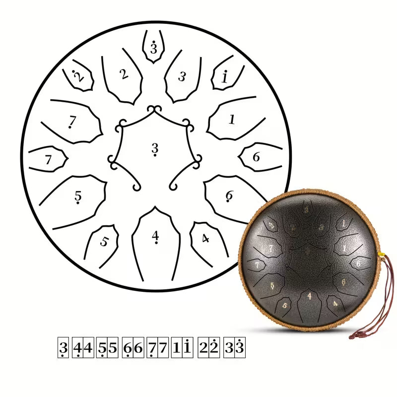 12" Steel Tongue Drum