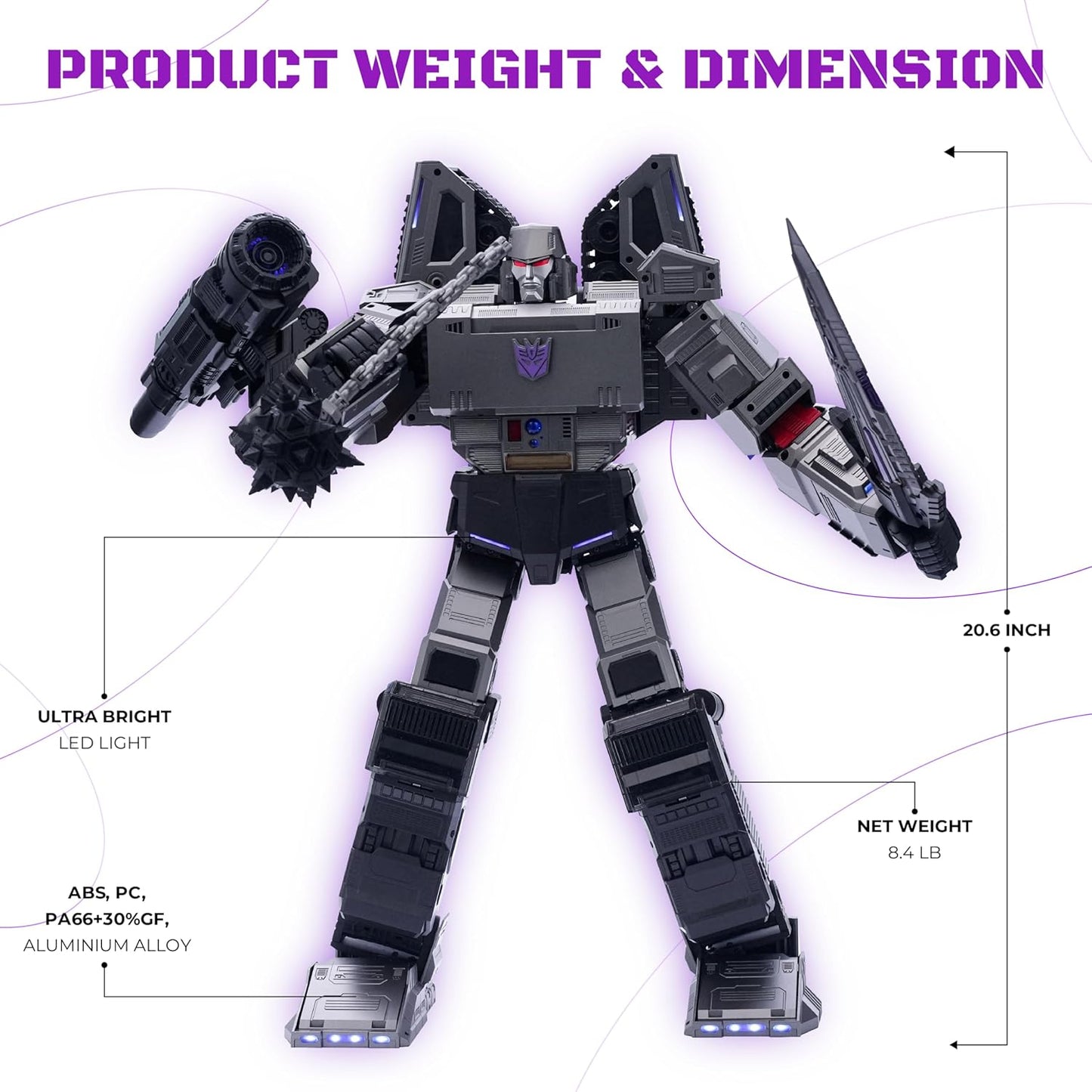 Voice-ActivatedTransforming MegatronTank & Free Shipping