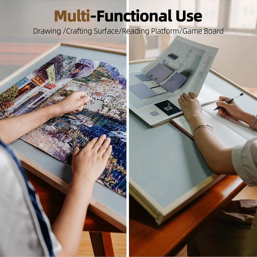 🧩&nbsp;2000-Piece 2-in-1 Tilting & Rotating Wooden Jigsaw Puzzle Board