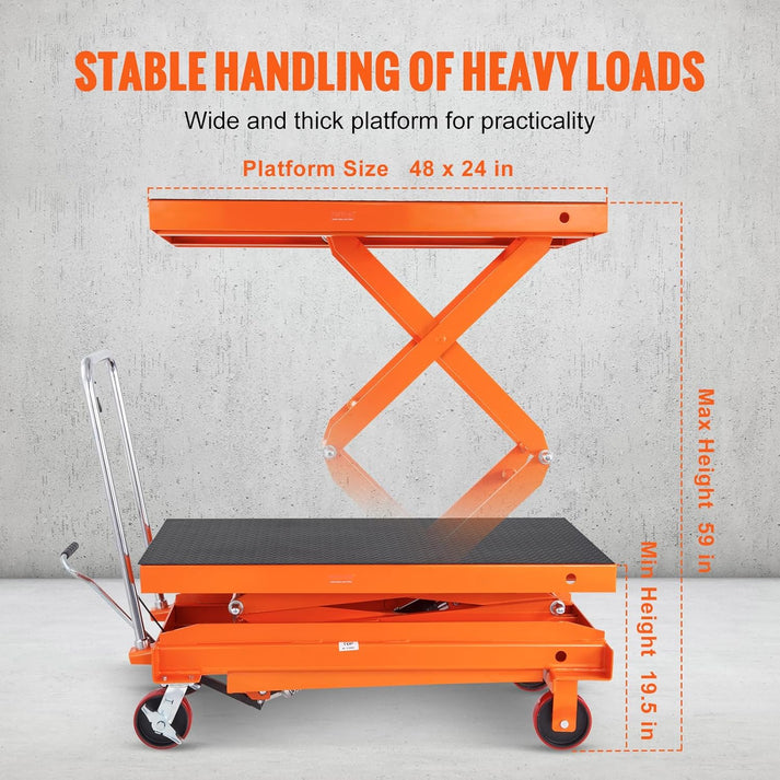 Industrial Hydraulic Lift Cart – Strong, Safe & Easy to Move