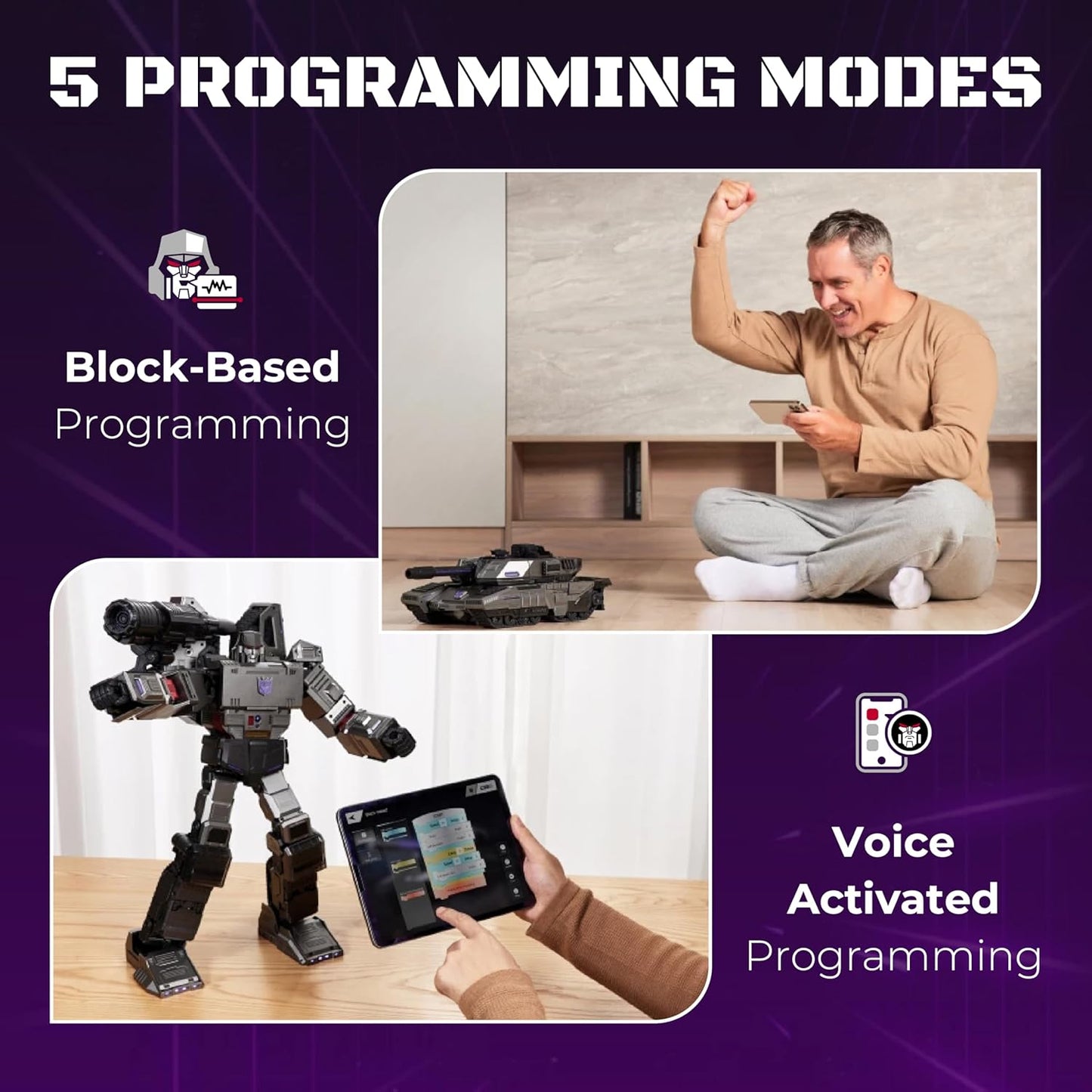 Voice-ActivatedTransforming MegatronTank & Free Shipping