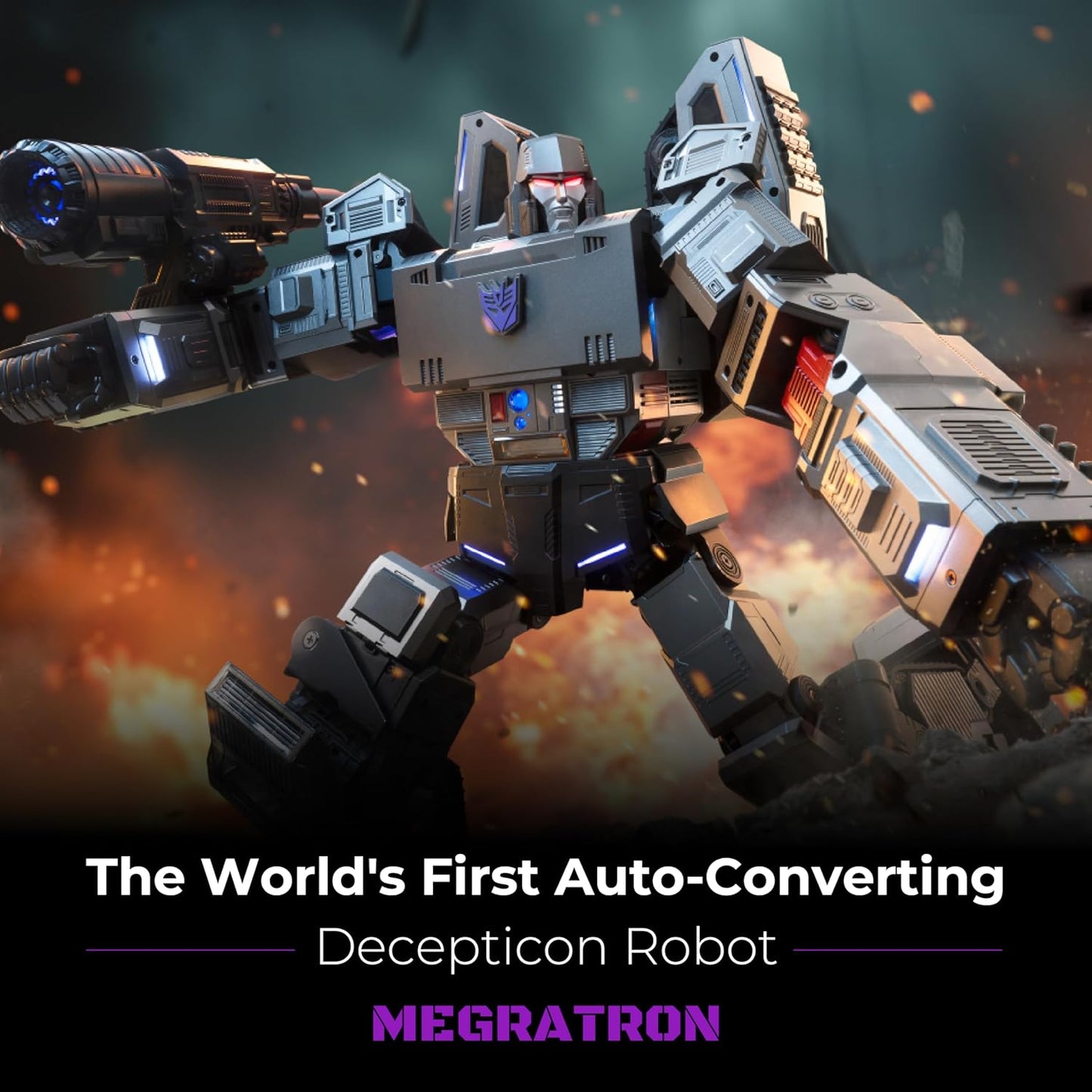 Voice-ActivatedTransforming MegatronTank & Free Shipping
